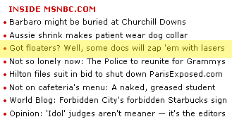 headlines from MSNBC.com